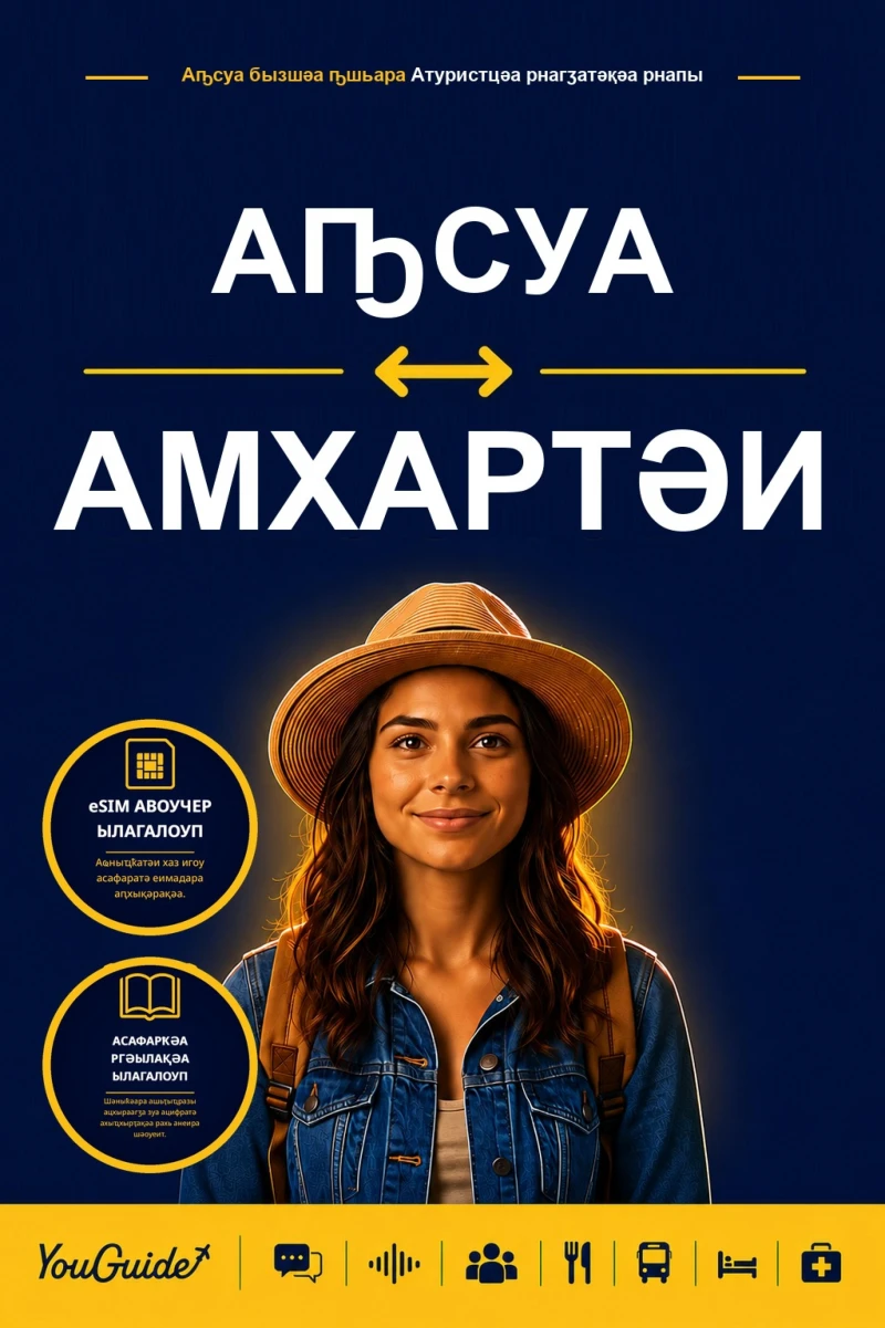 Portada: The Language Guide for Travelers - Abkhaz to Amharic