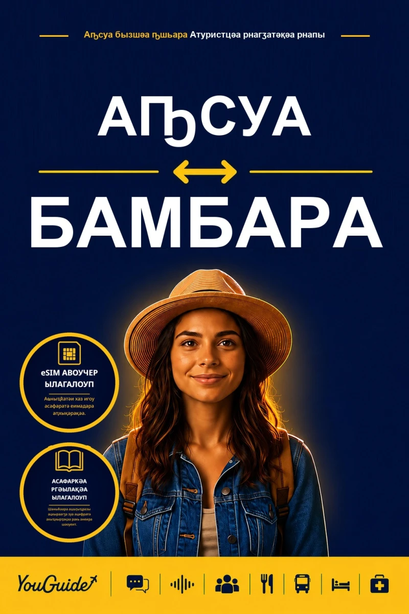 Portada: The Language Guide for Travelers - Abkhaz to Bambara