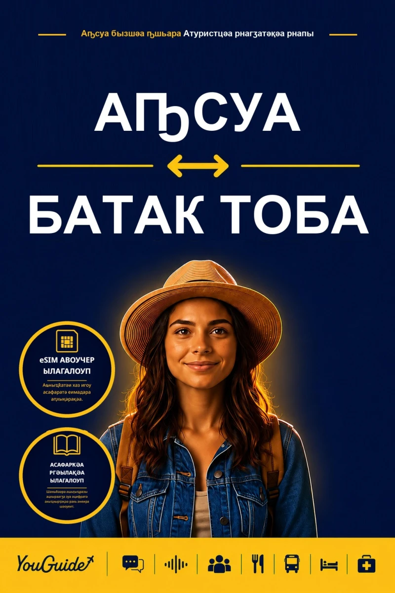 Portada: The Language Guide for Travelers - Abkhaz to Batak Toba