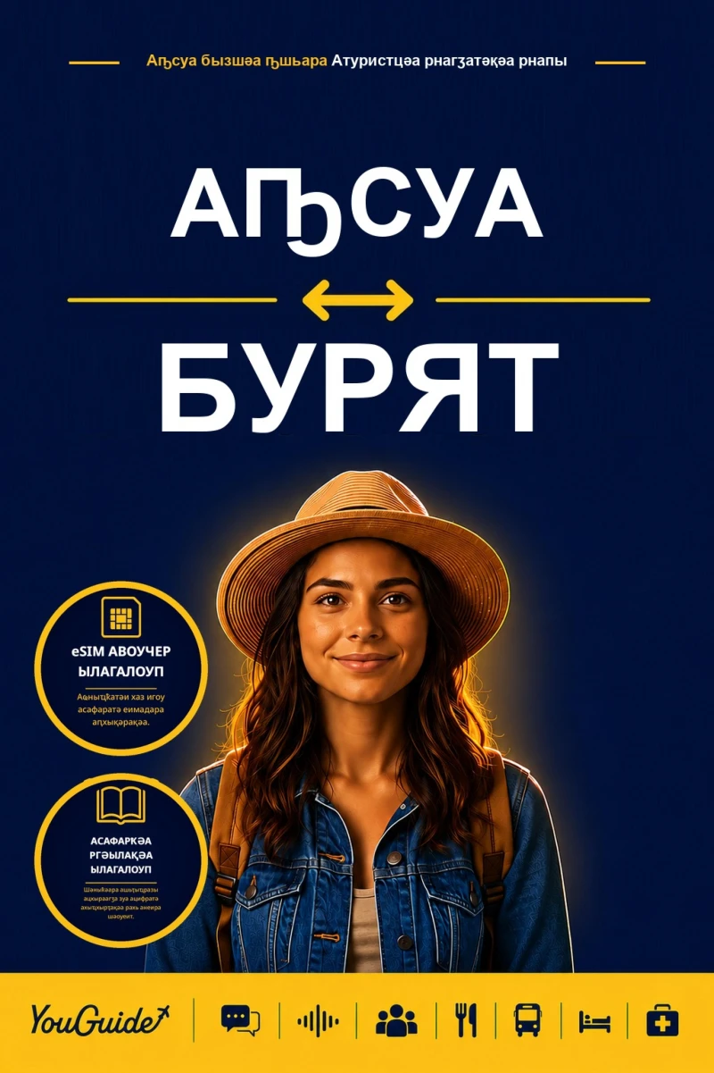Portada: The Language Guide for Travelers - Abkhaz to Buryat
