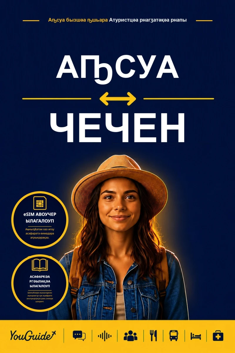 Portada: The Language Guide for Travelers - Abkhaz to Chechen