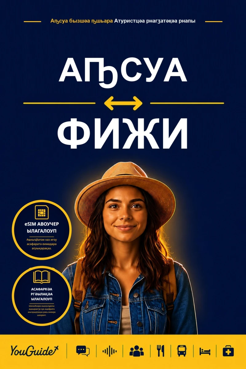 Portada: The Language Guide for Travelers - Abkhaz to Fijian