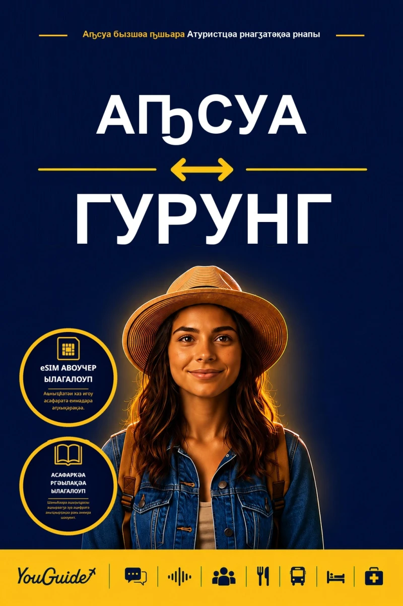 Portada: The Language Guide for Travelers - Abkhaz to Gurung