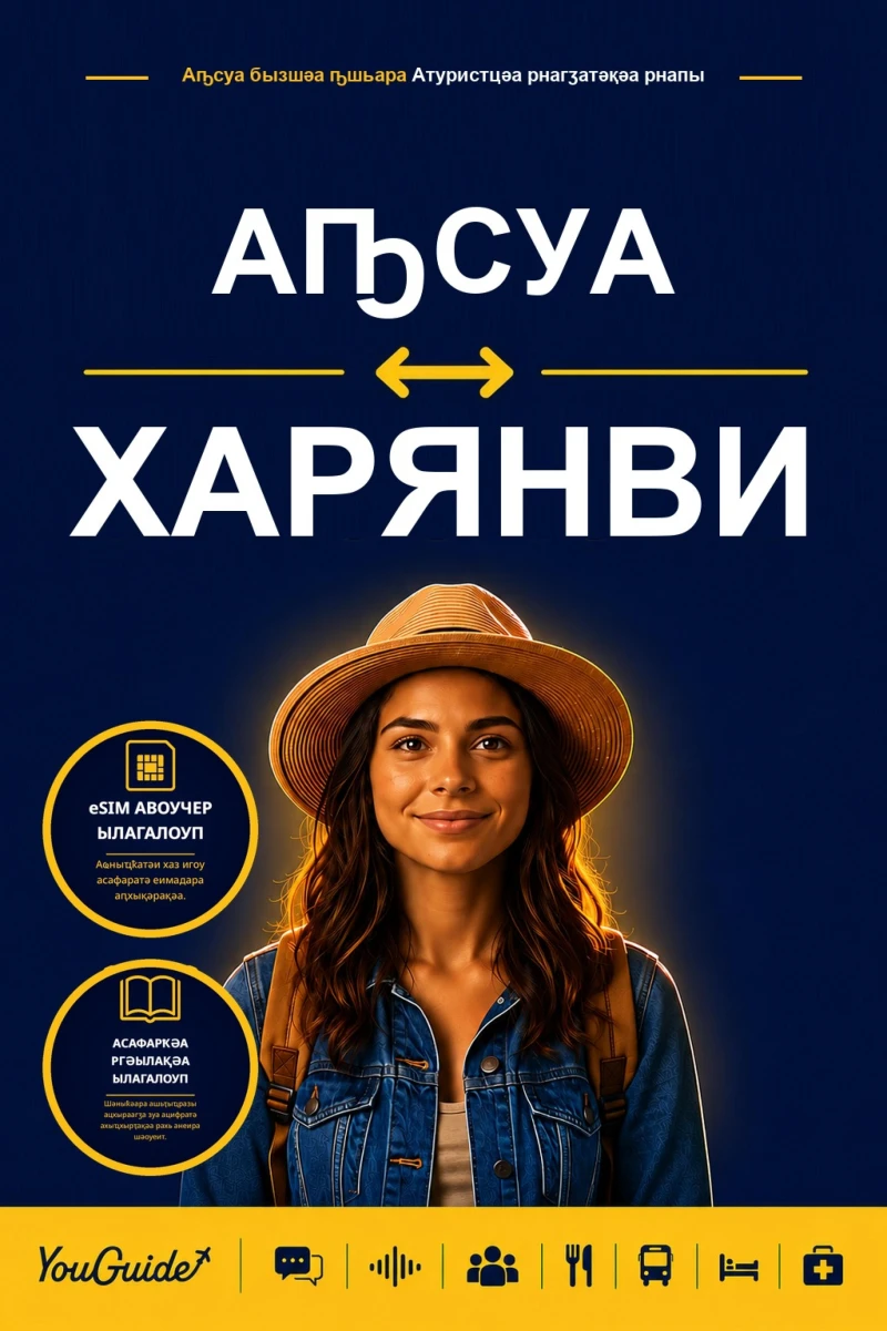 Portada: The Language Guide for Travelers - Abkhaz to Haryanvi