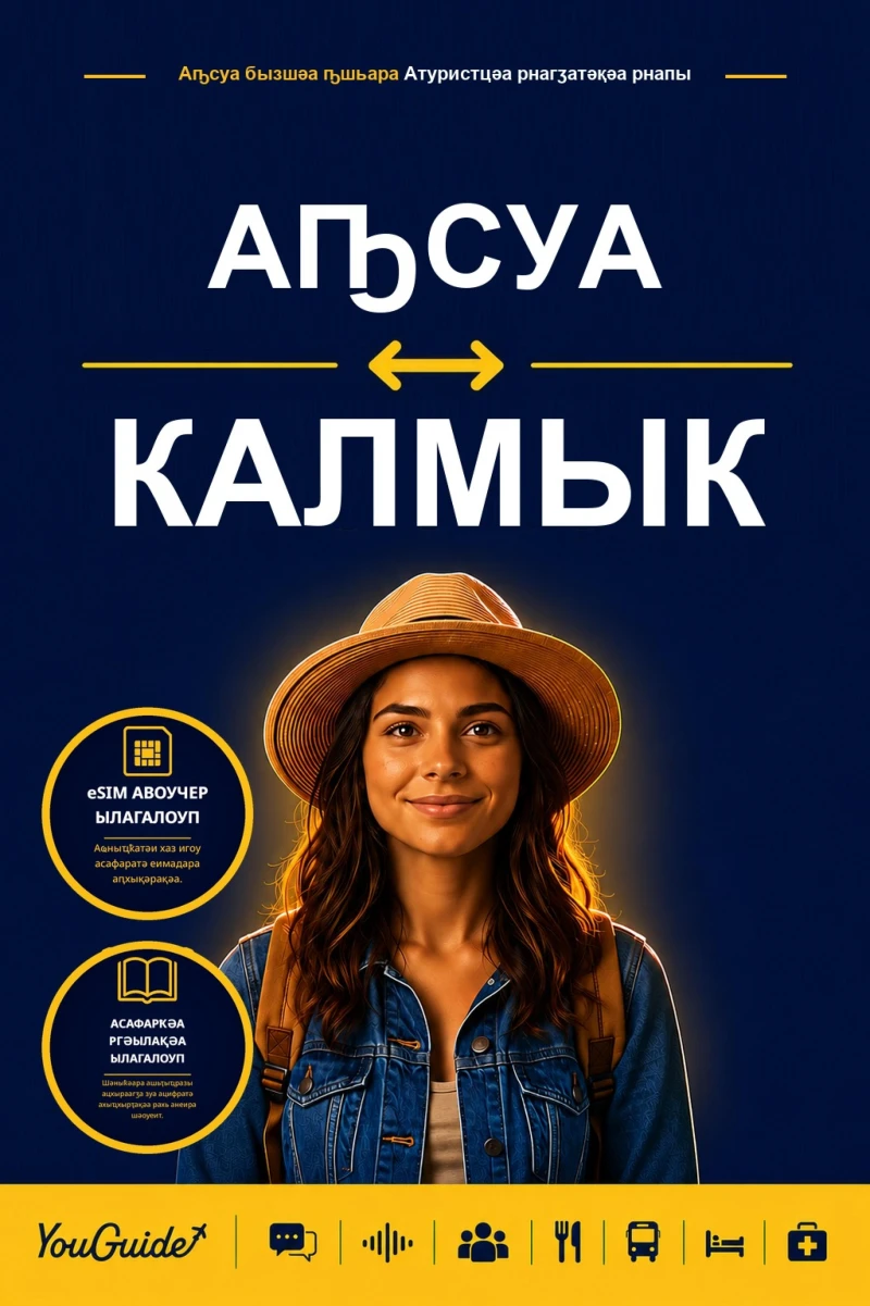 Portada: The Language Guide for Travelers - Abkhaz to Kalmyk