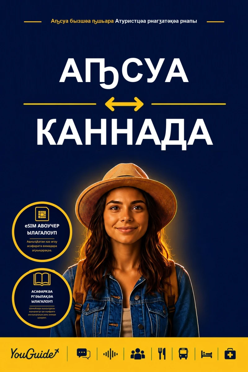 Portada: The Language Guide for Travelers - Abkhaz to Kannada