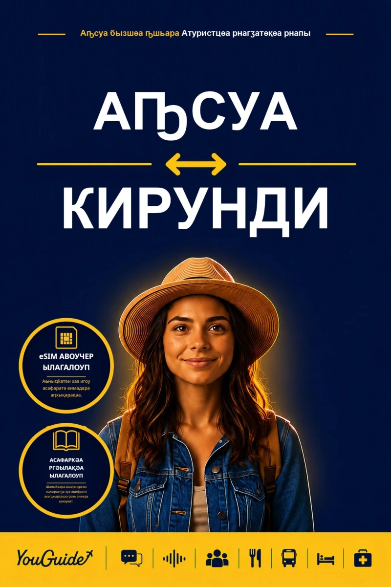 Portada: The Language Guide for Travelers - Abkhaz to Kirundi