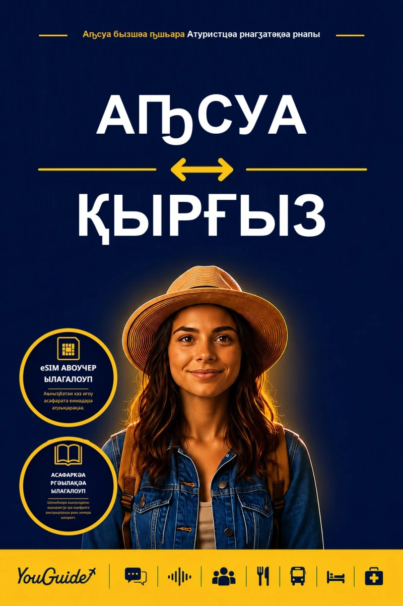 Portada: The Language Guide for Travelers - Abkhaz to Kyrgyz