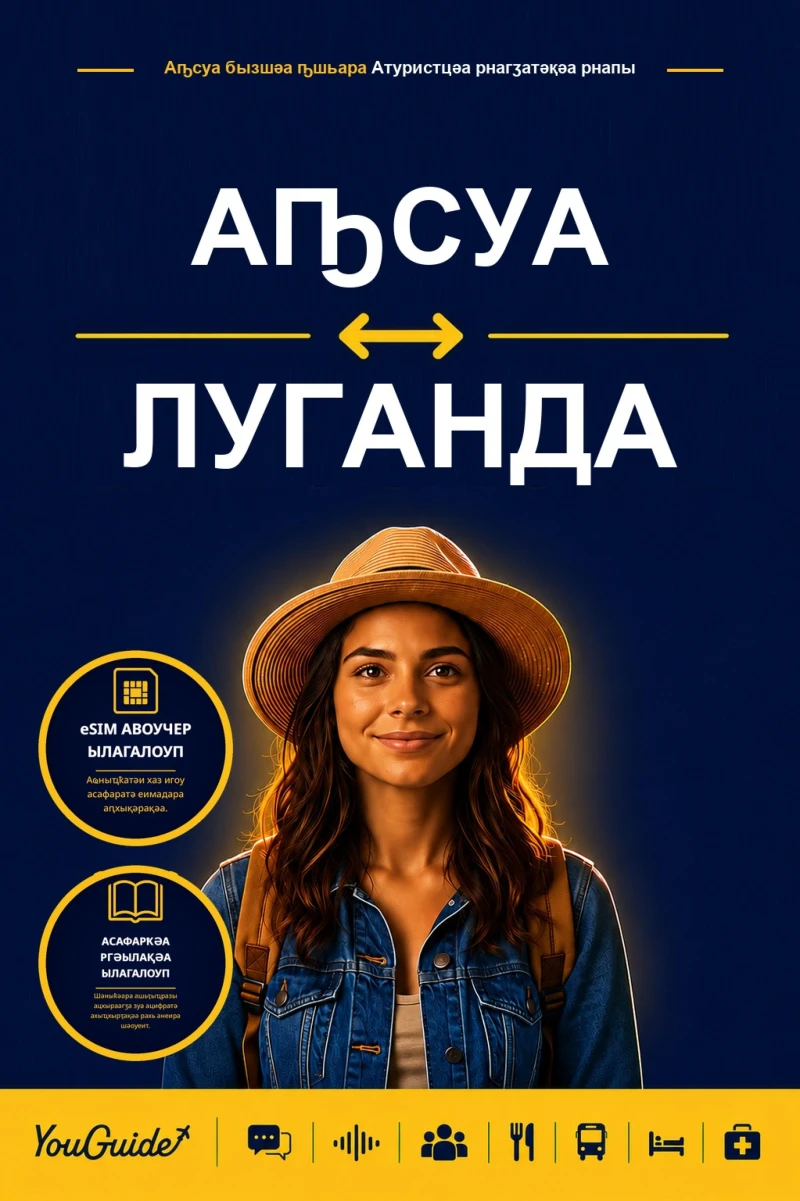 Portada: The Language Guide for Travelers - Abkhaz to Luganda
