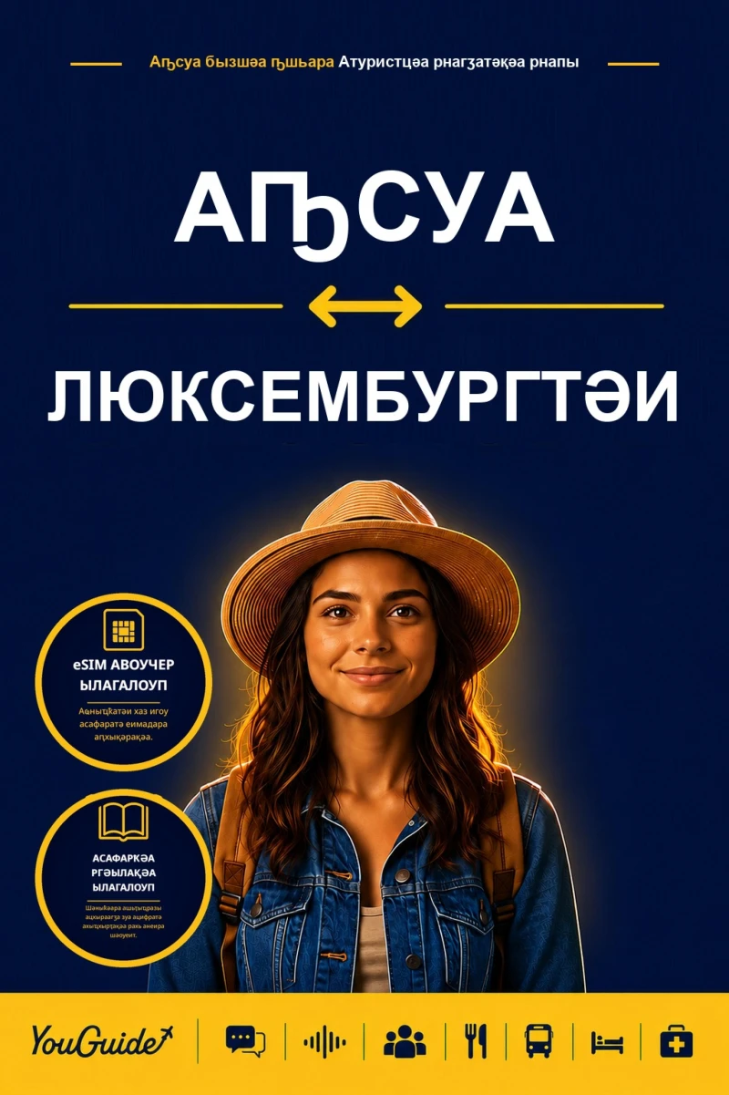Portada: The Language Guide for Travelers - Abkhaz to Luxembourgish