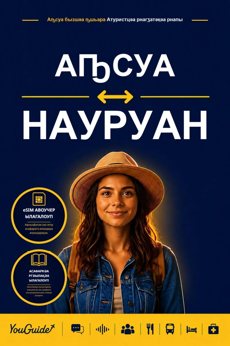 Portada: The Language Guide for Travelers - Abkhaz to Nauruan