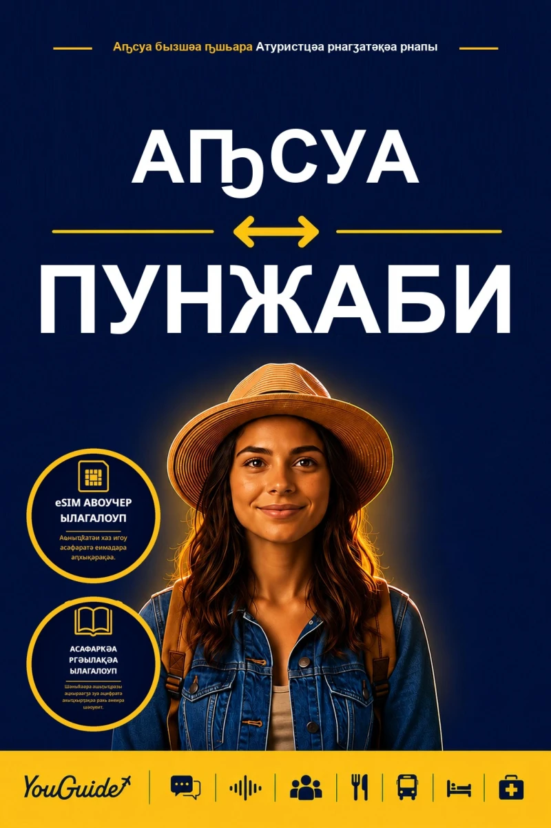 Portada: The Language Guide for Travelers - Abkhaz to Punjabi