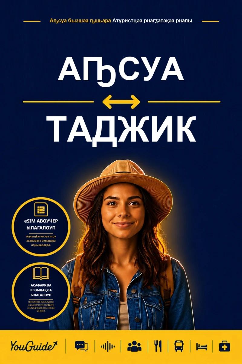 Portada: The Language Guide for Travelers - Abkhaz to Tajik