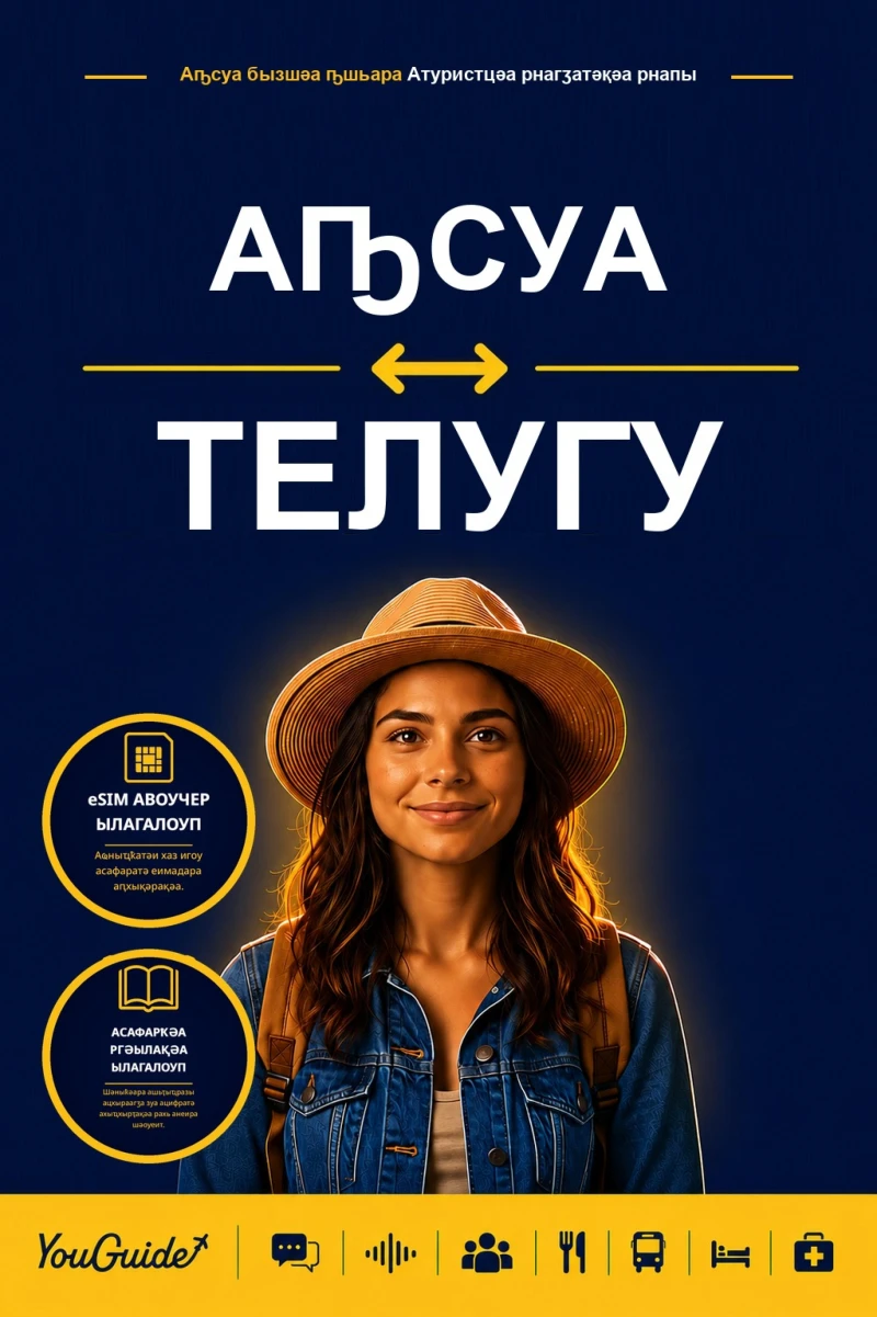 Portada: The Language Guide for Travelers - Abkhaz to Telugu