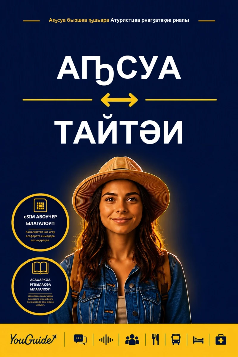 Portada: The Language Guide for Travelers - Abkhaz to Thai