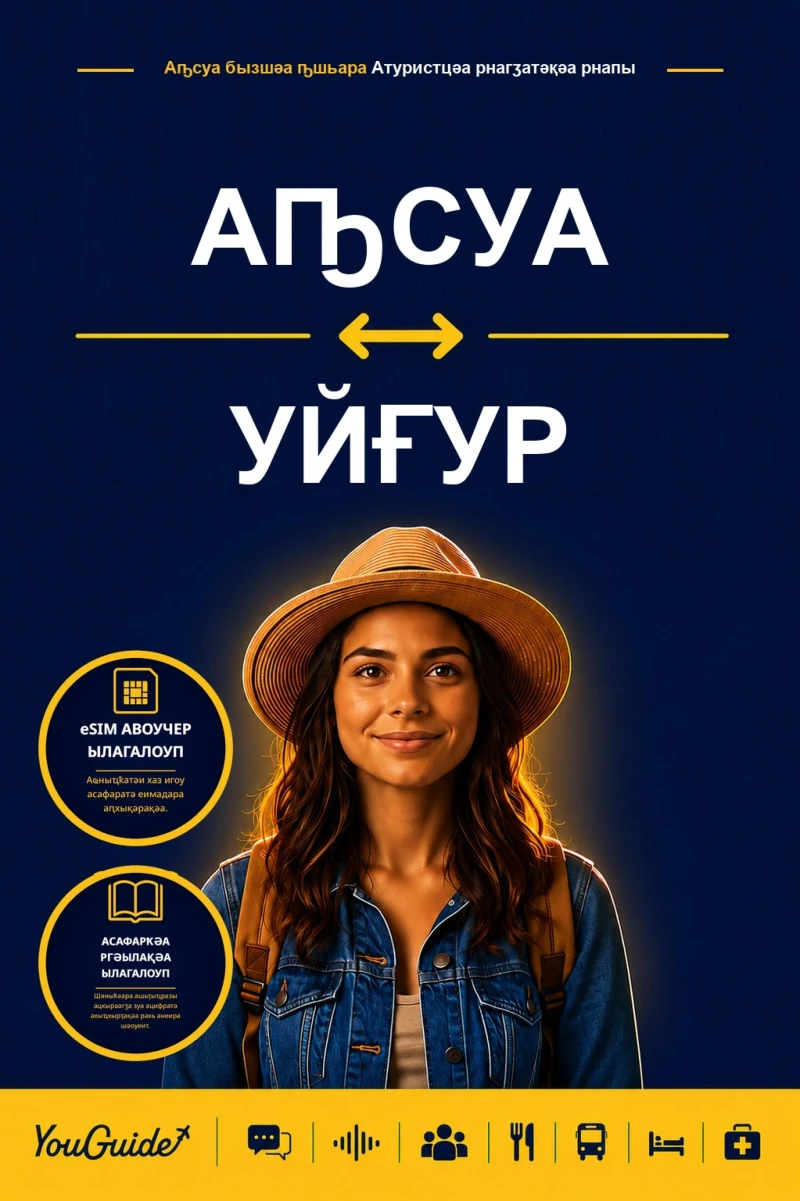 Portada: The Language Guide for Travelers - Abkhaz to Uyghur