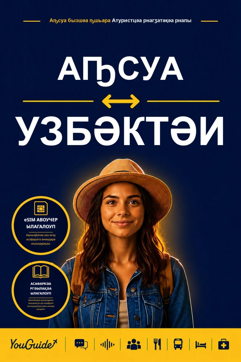 Portada: The Language Guide for Travelers - Abkhaz to Uzbek