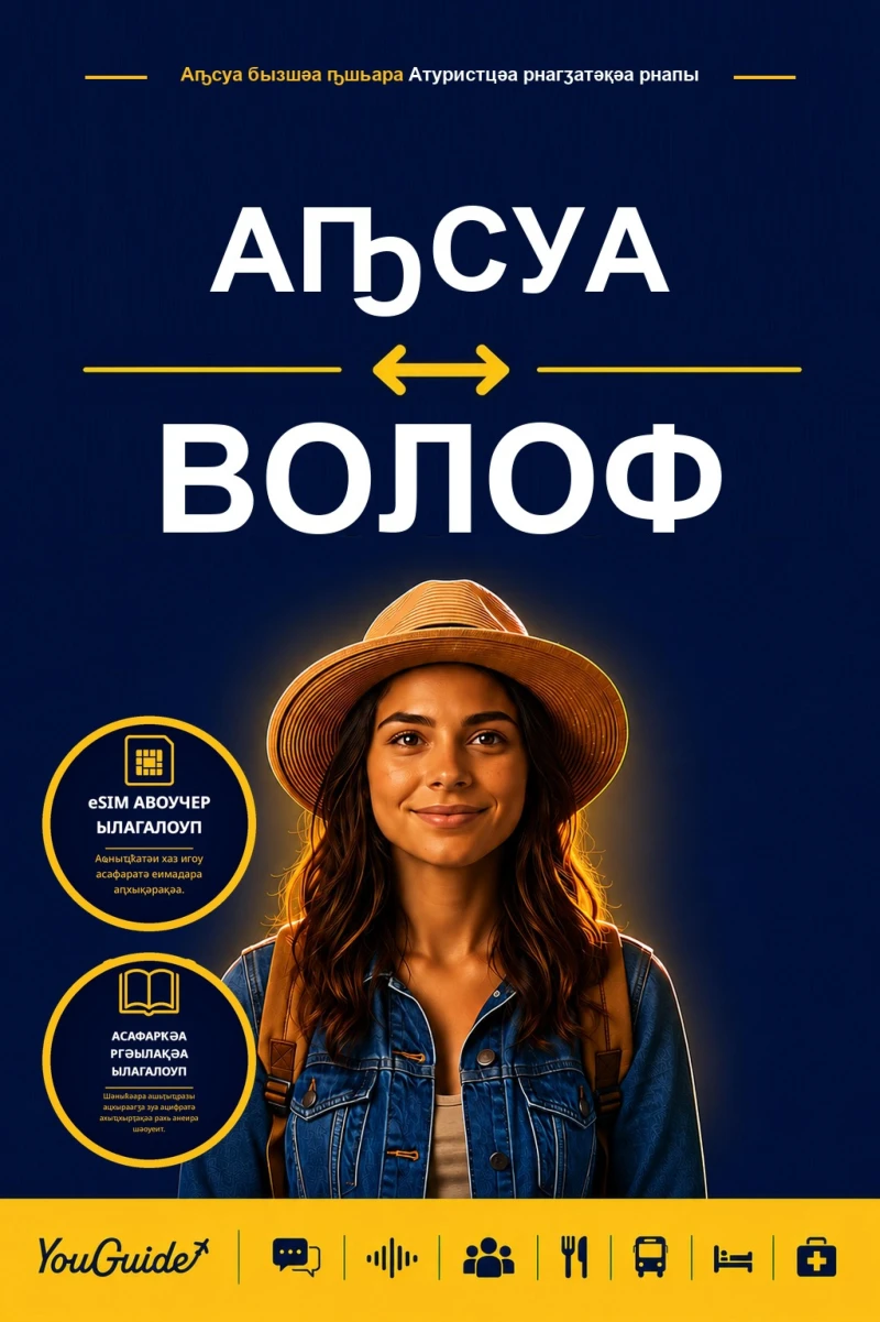 Portada: The Language Guide for Travelers - Abkhaz to Wolof