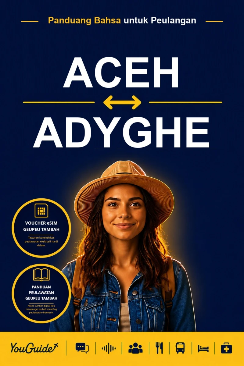 Portada: The Language Guide for Travelers - Acehnese to Adyghe