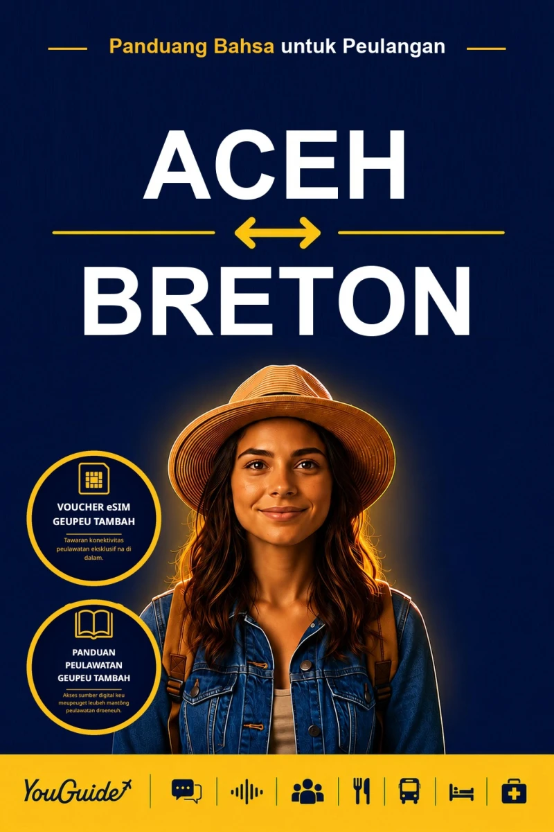 Portada: The Language Guide for Travelers - Acehnese to Breton