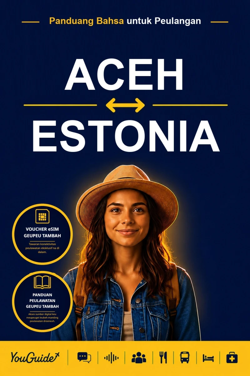Portada: The Language Guide for Travelers - Acehnese to Estonian