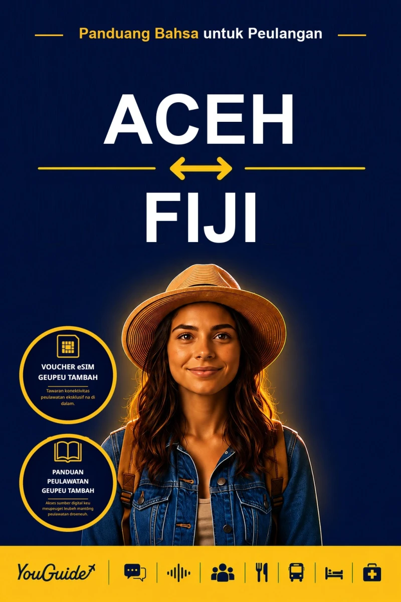 Portada: The Language Guide for Travelers - Acehnese to Fijian