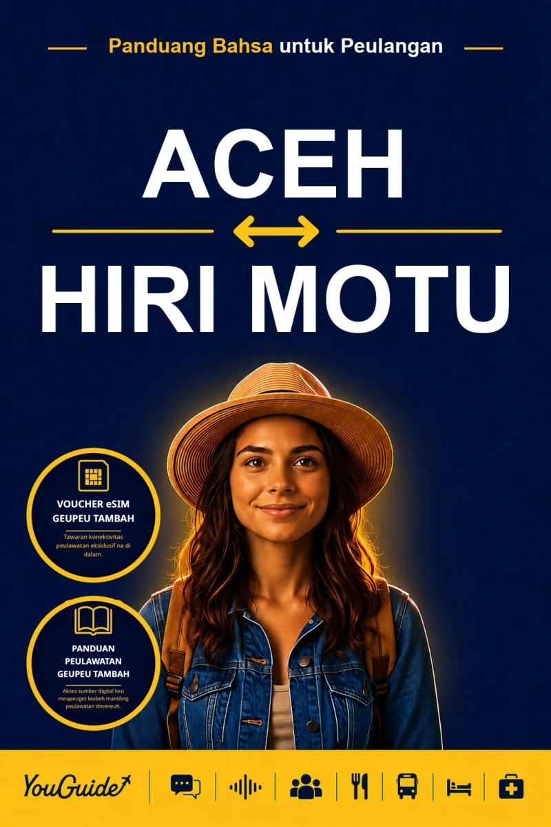 Portada: The Language Guide for Travelers - Acehnese to Hiri Motu