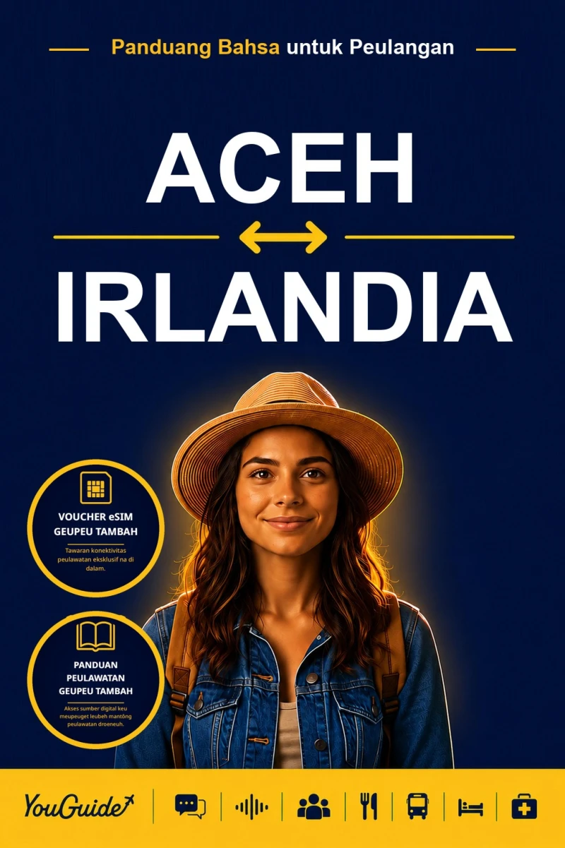 Portada: The Language Guide for Travelers - Acehnese to Irish