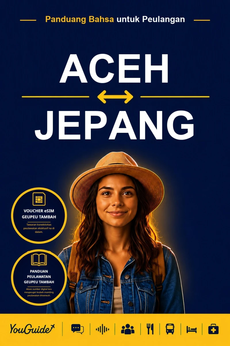 Portada: The Language Guide for Travelers - Acehnese to Japanese