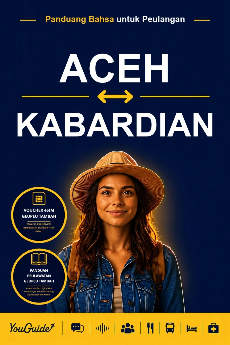 Portada: The Language Guide for Travelers - Acehnese to Kabardian