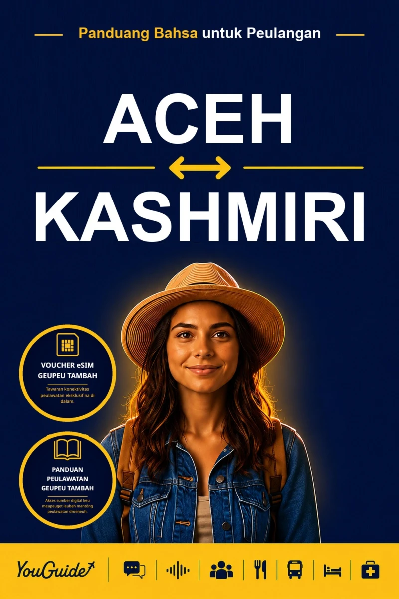 Portada: The Language Guide for Travelers - Acehnese to Kashmiri