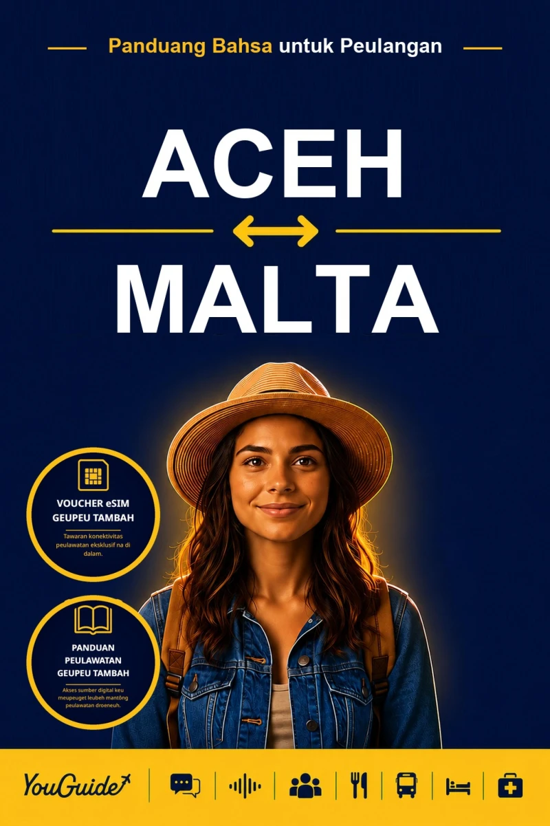 Portada: The Language Guide for Travelers - Acehnese to Maltese