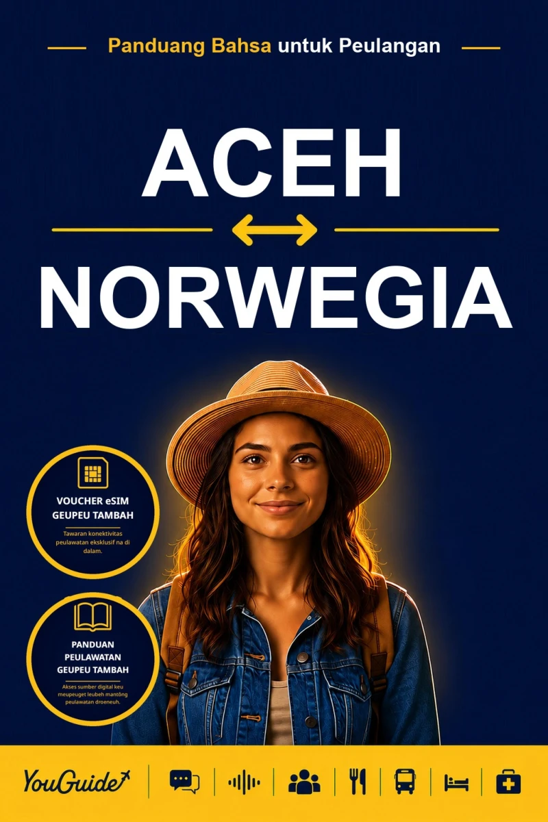 Portada: The Language Guide for Travelers - Acehnese to Norwegian