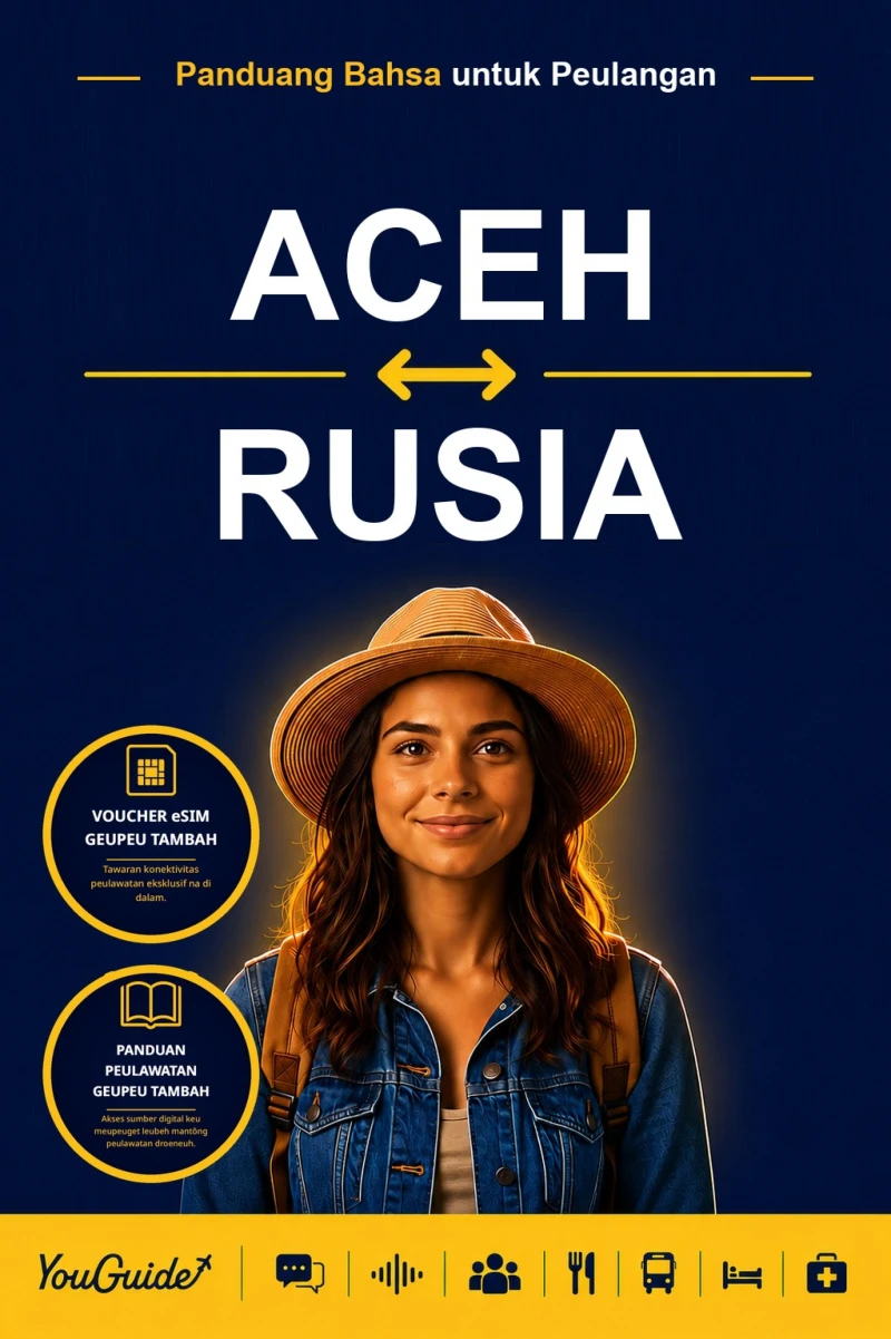 Portada: The Language Guide for Travelers - Acehnese to Russian
