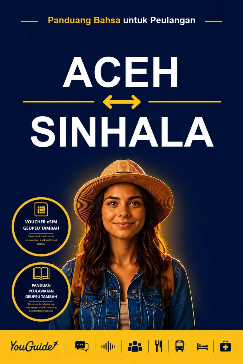 Portada: The Language Guide for Travelers - Acehnese to Sinhala