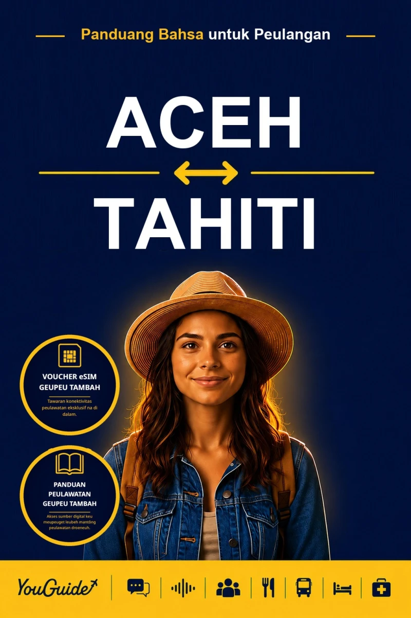 Portada: The Language Guide for Travelers - Acehnese to Tahitian