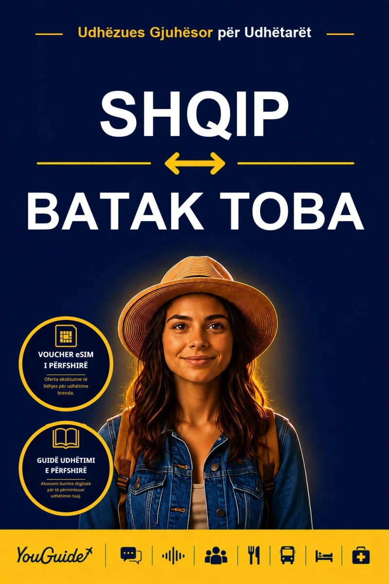 Portada: The Language Guide for Travelers - Albanian to Batak Toba