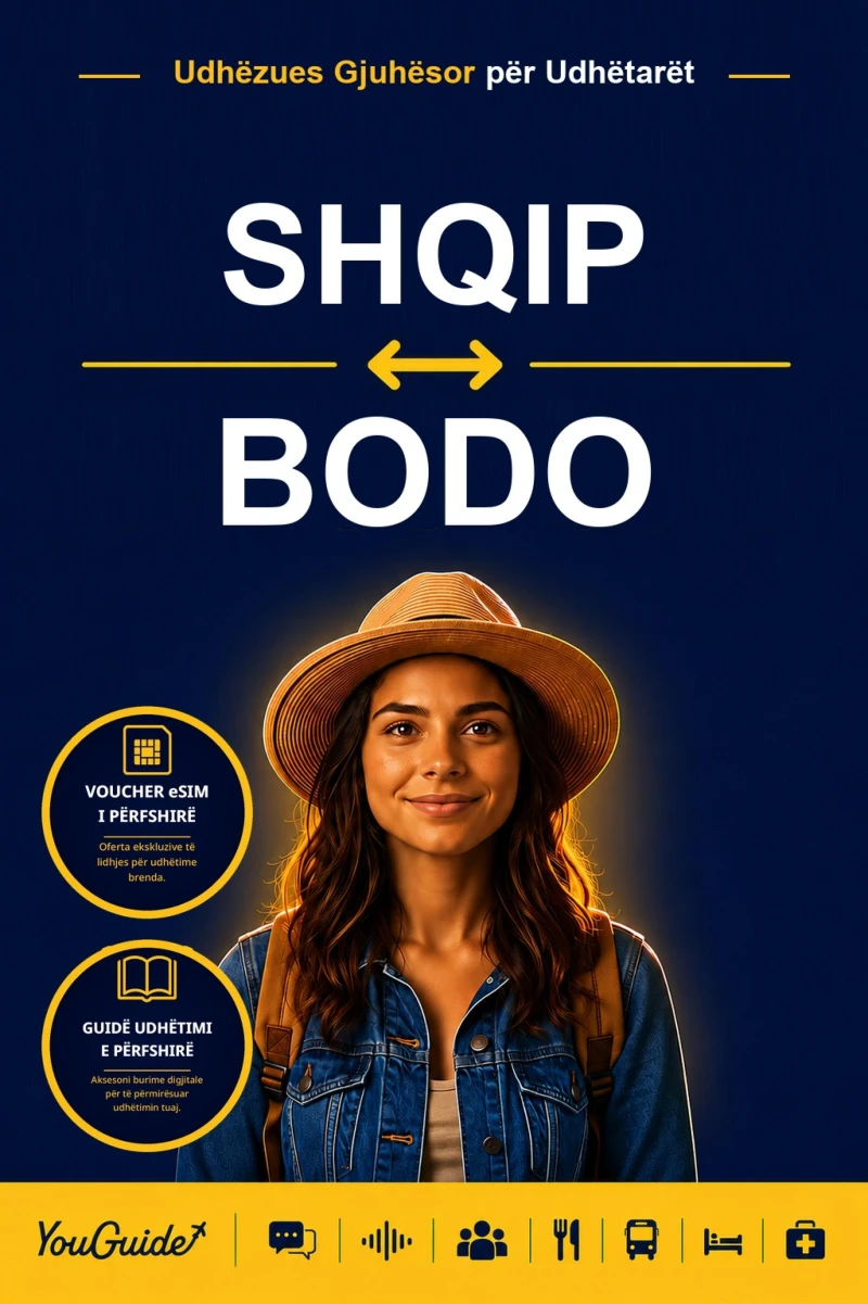 Portada: The Language Guide for Travelers - Albanian to Bodo