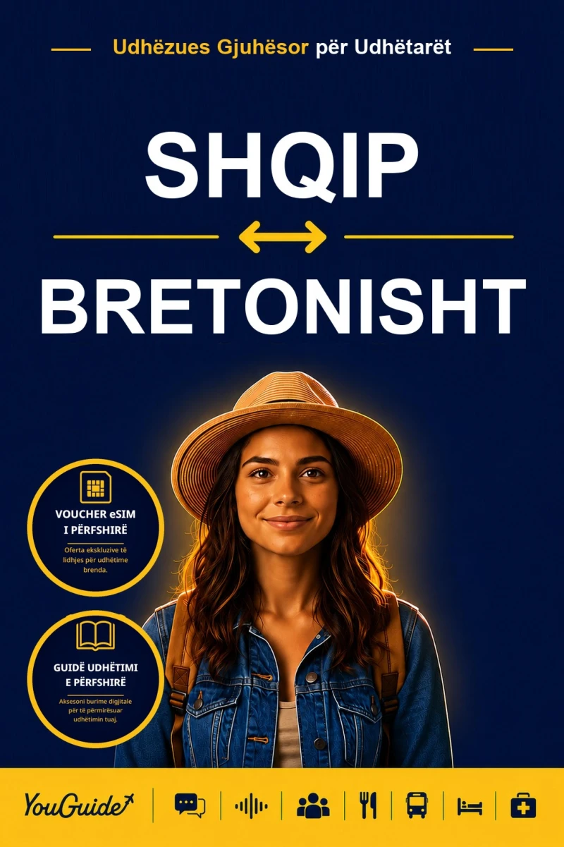 Portada: The Language Guide for Travelers - Albanian to Breton