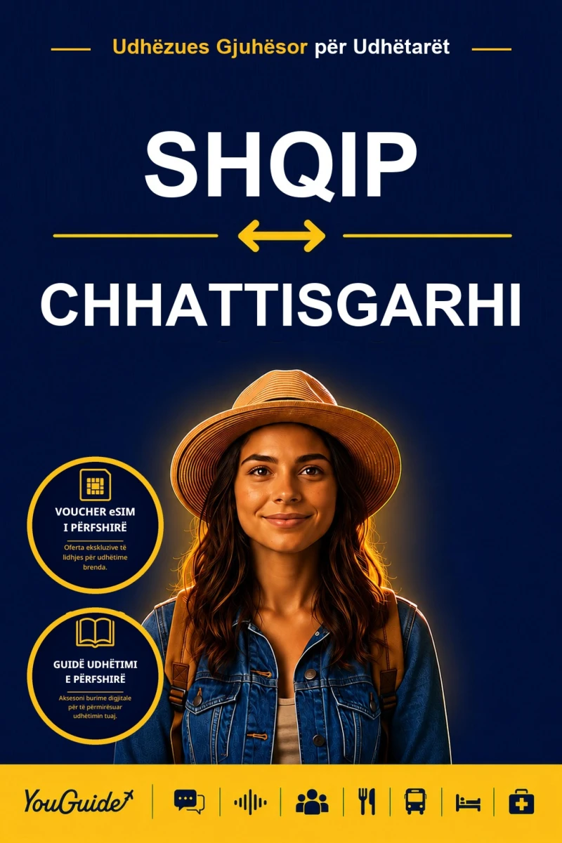 Portada: The Language Guide for Travelers - Albanian to Chhattisgarhi