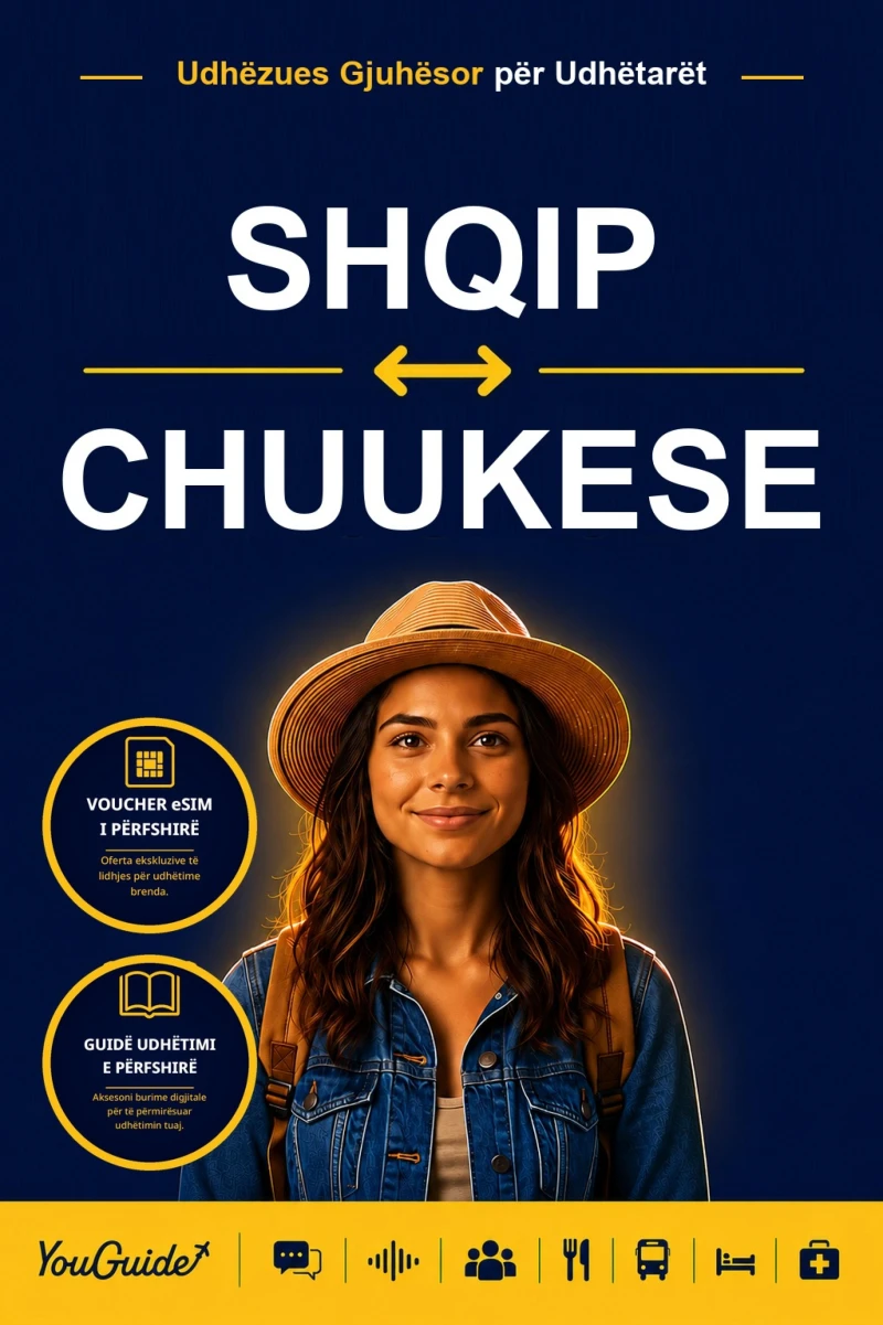 Portada: The Language Guide for Travelers - Albanian to Chuukese
