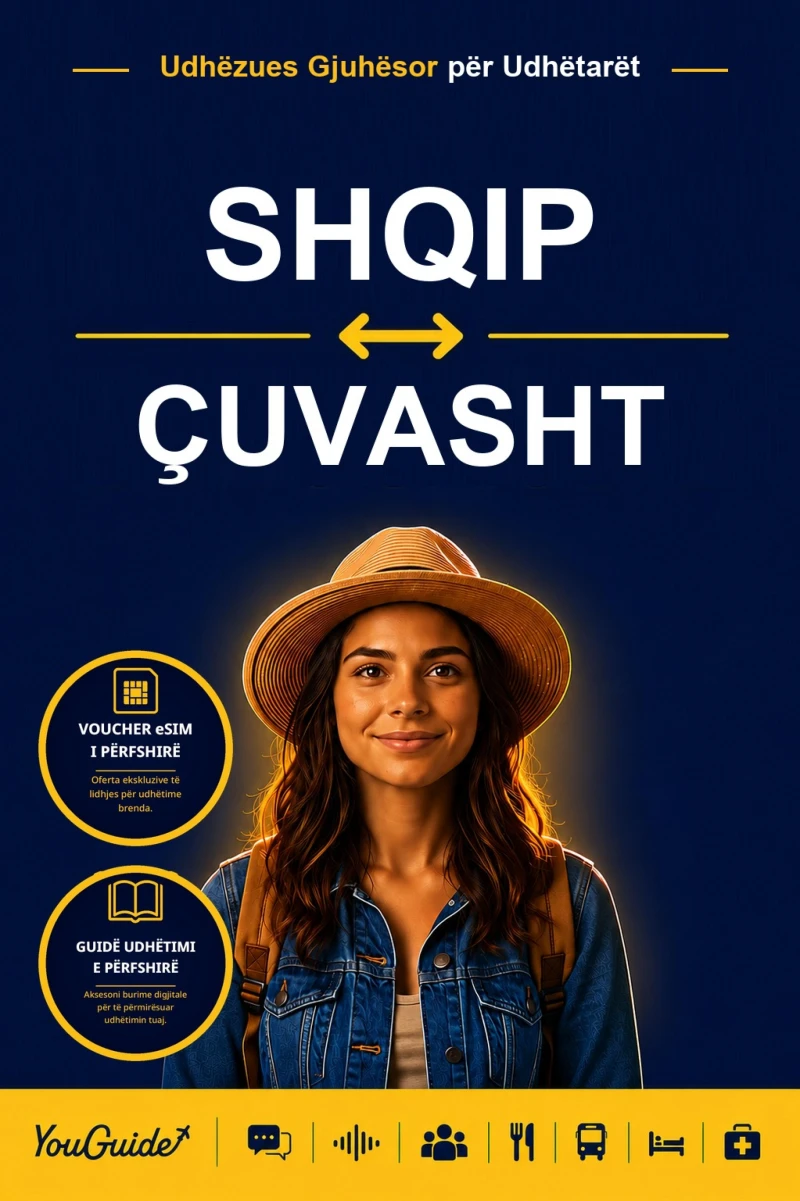 Portada: The Language Guide for Travelers - Albanian to Chuvash