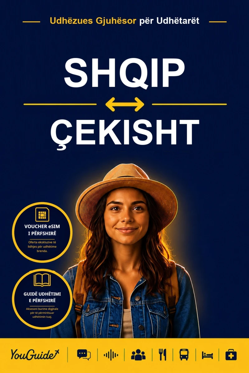 Portada: The Language Guide for Travelers - Albanian to Czech
