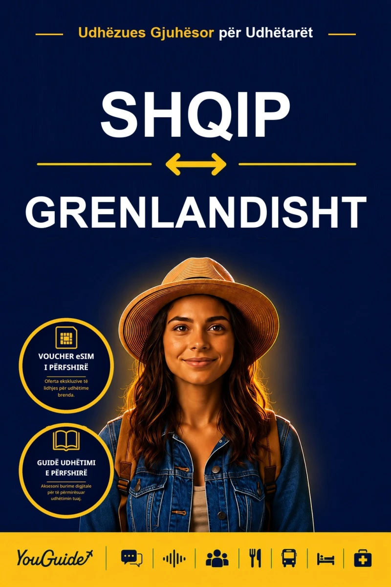 Portada: The Language Guide for Travelers - Albanian to Greenlandic