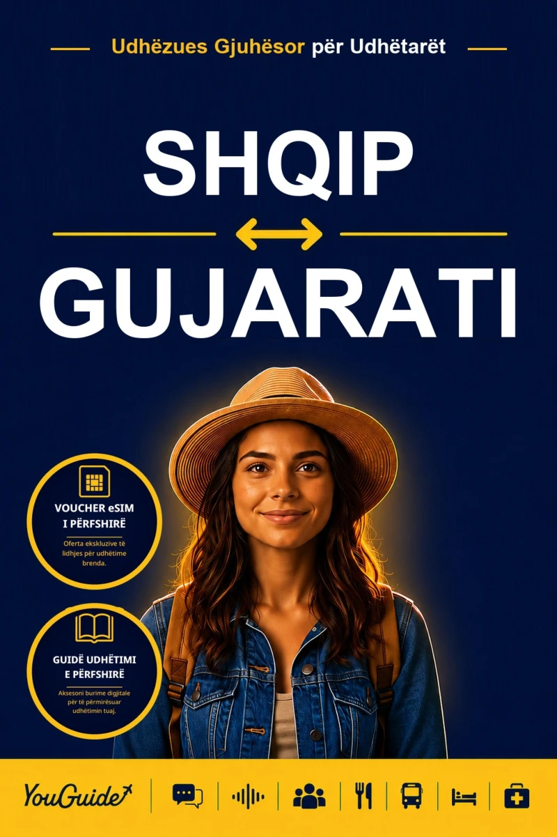 Portada: The Language Guide for Travelers - Albanian to Gujarati