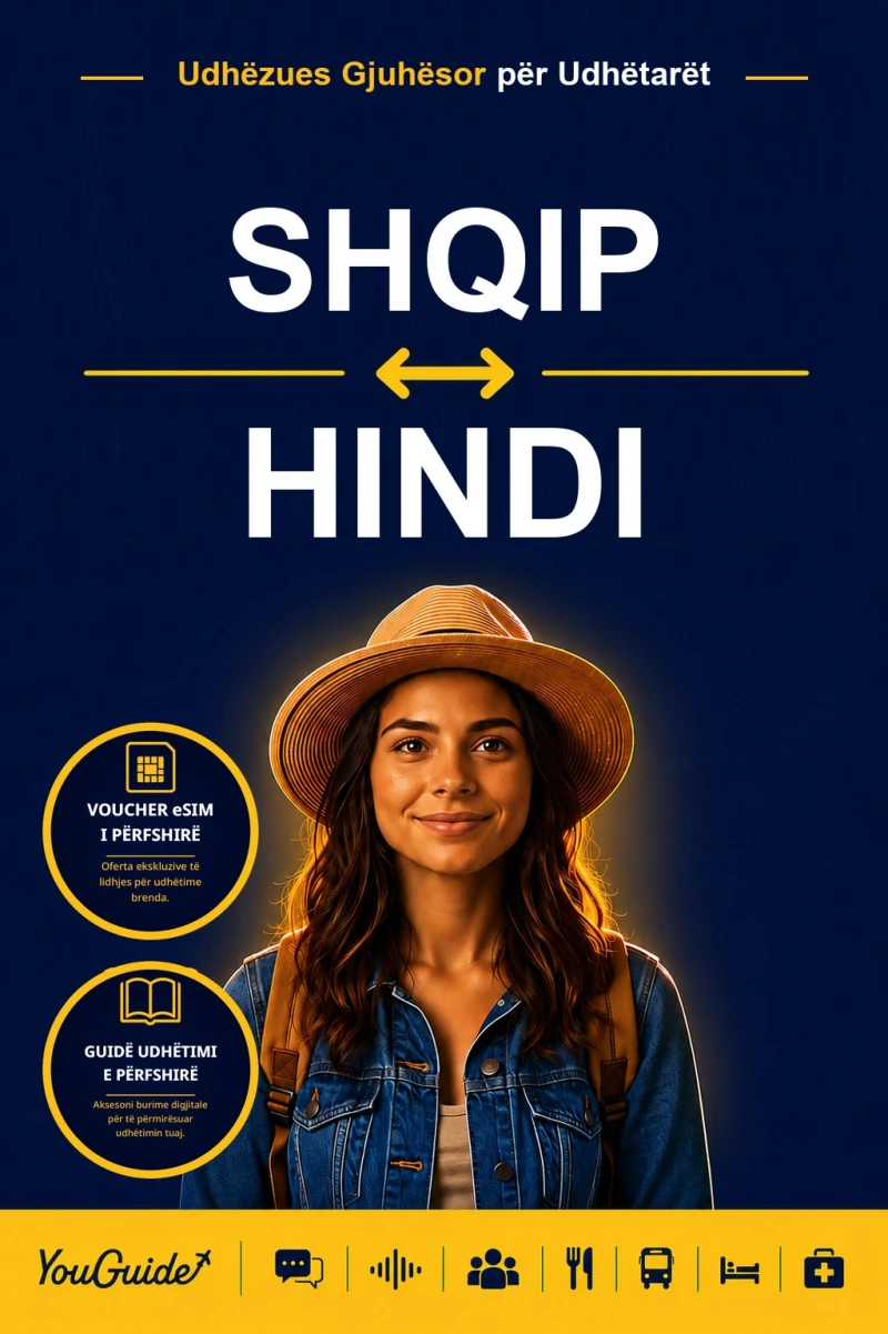 Portada: The Language Guide for Travelers - Albanian to Hindi