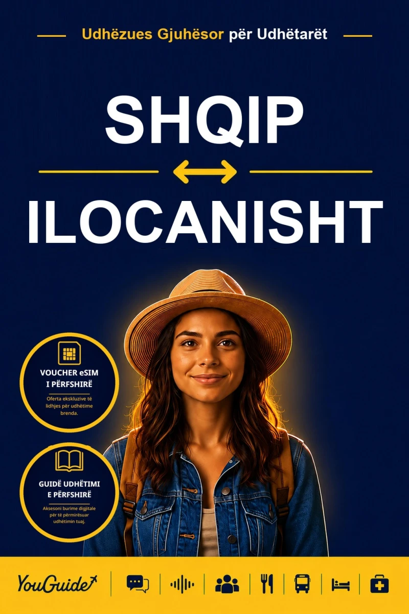 Portada: The Language Guide for Travelers - Albanian to Ilocano