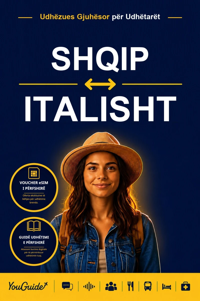 Portada: The Language Guide for Travelers - Albanian to Italian