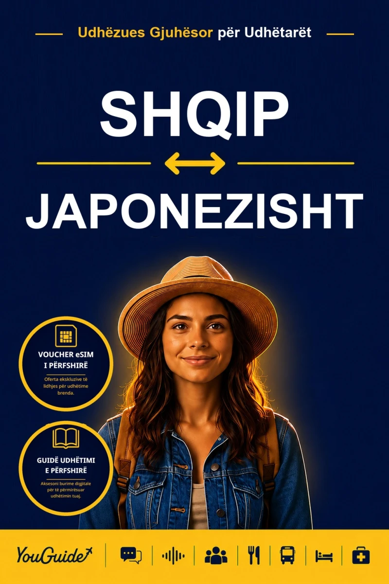 Portada: The Language Guide for Travelers - Albanian to Japanese