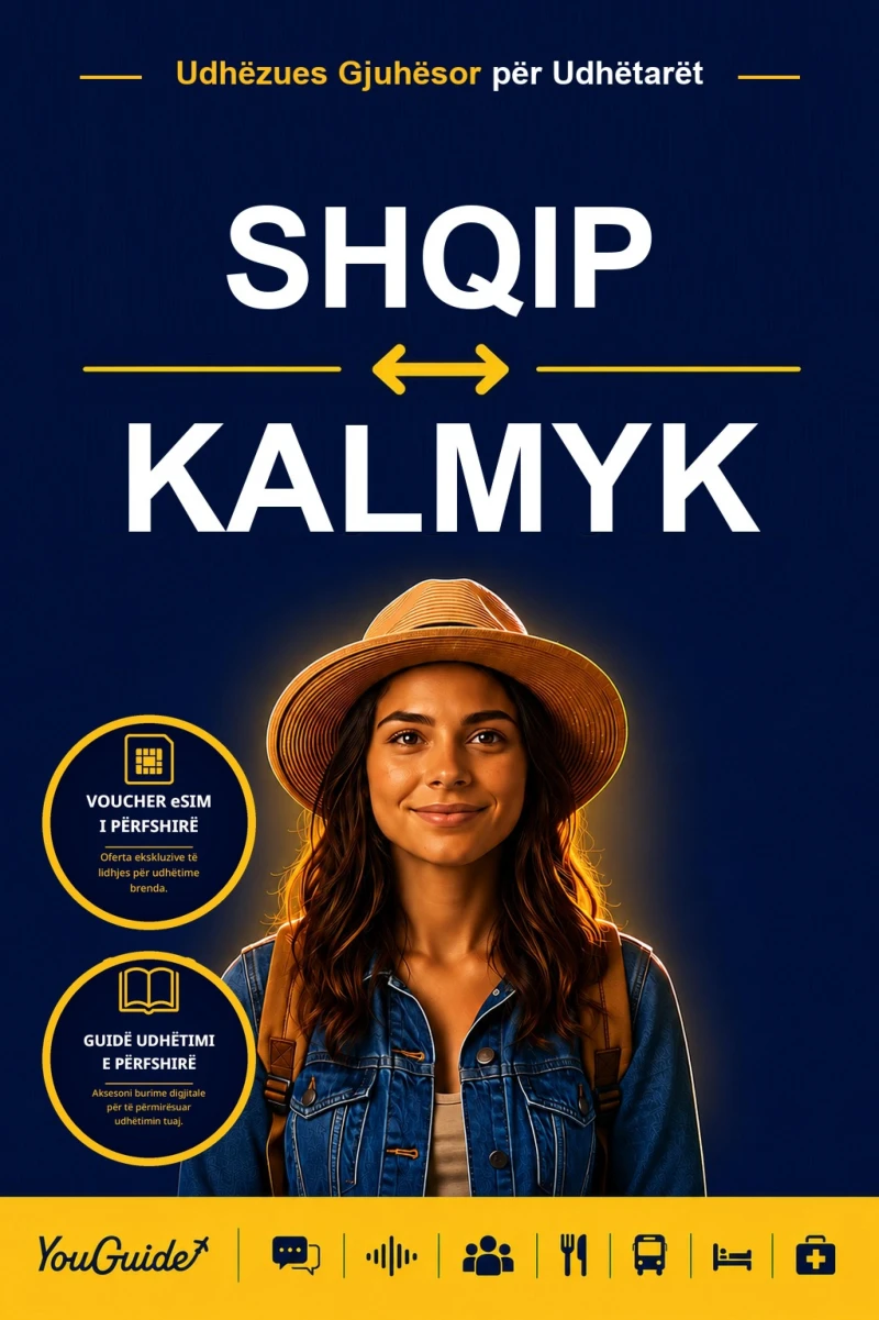 Portada: The Language Guide for Travelers - Albanian to Kalmyk